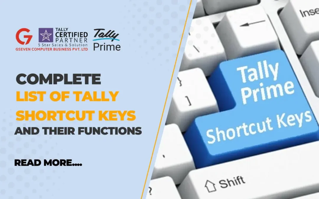Complete List of Tally Shortcut Keys and Their Functions