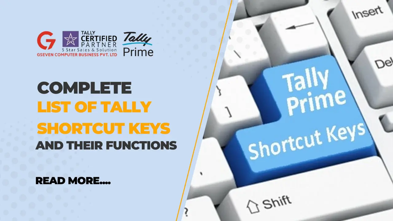 Complete List of Tally Shortcut Keys and Their Functions