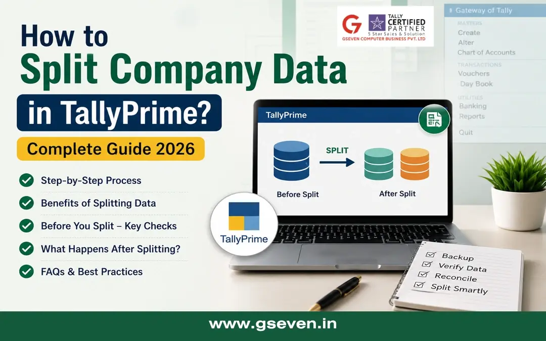 How to Split Company Data in TallyPrime? Complete Guide 2026
